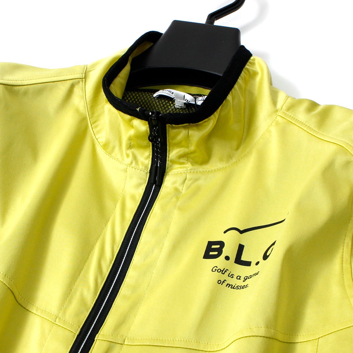  new goods bogi- lounge Golf water-repellent reverse side mesh jacket M yellow EVEN BOGEY LOUNGE GOLF Zip up blouson stretch *CS2085A