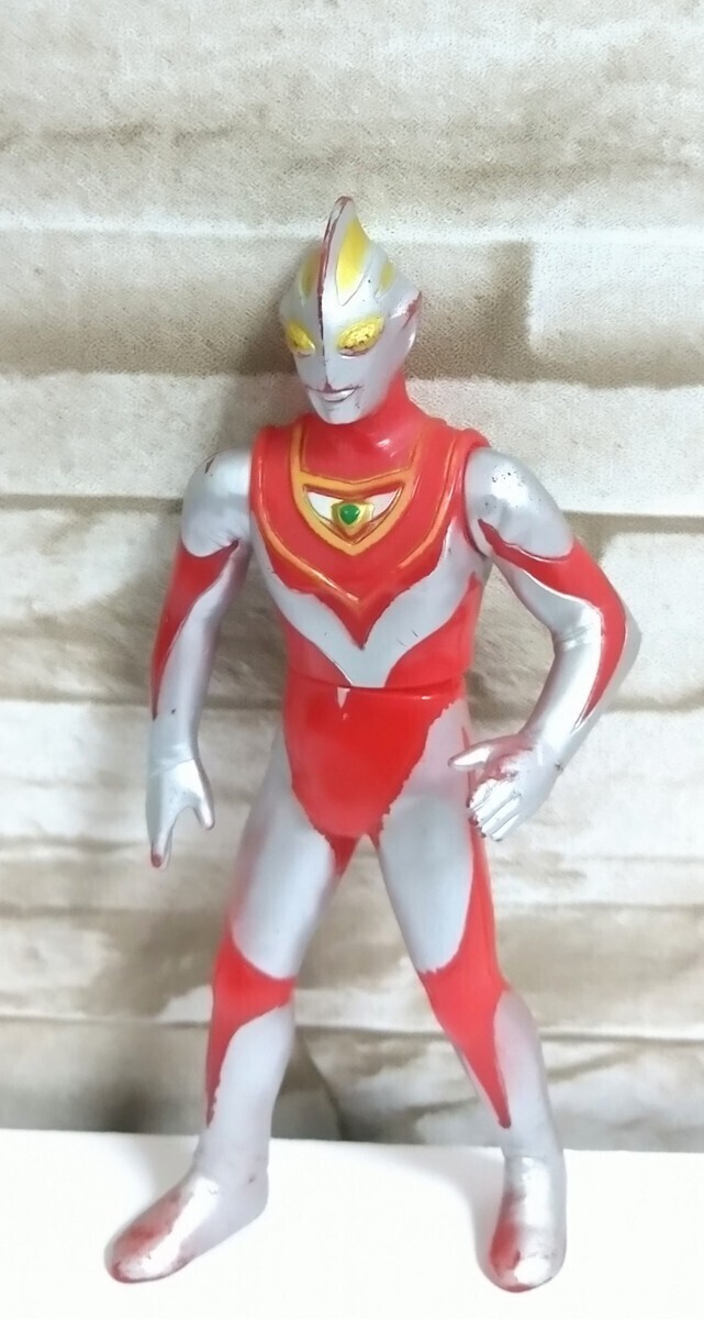 【ウルトラヒーローシリーズ】バンダイ☆ 円谷プロ☆当時物 ☆昭和レトロ☆ ソフビ☆ ウルトラマン/グレート/セブン/ガイア/４体☆ JAPAN♪_画像5