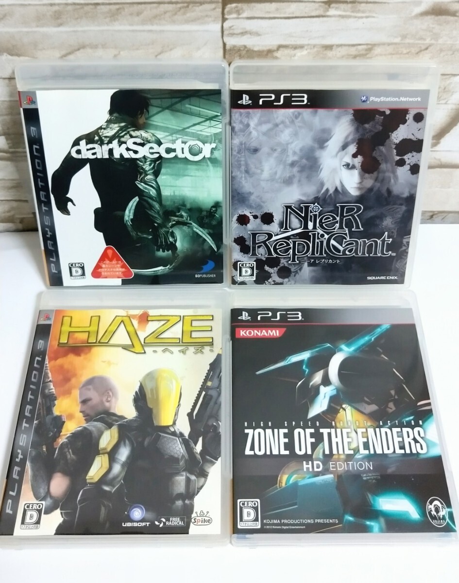 【PS3】PS3ソフト☆ソフト☆ダークセクター/ZONE OF THE ENDERS/ヘイズ/ニーアレプリカント!!4枚セット♪中古品☆の画像1