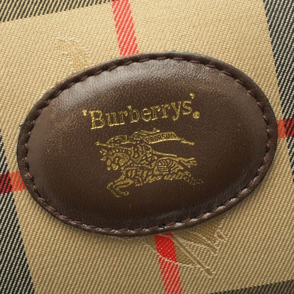 Burberrys バーバリーズ　ハンドバッグ　ボストン　トート　ラウンド型　ノバチェック　ベージュ　ブラウン