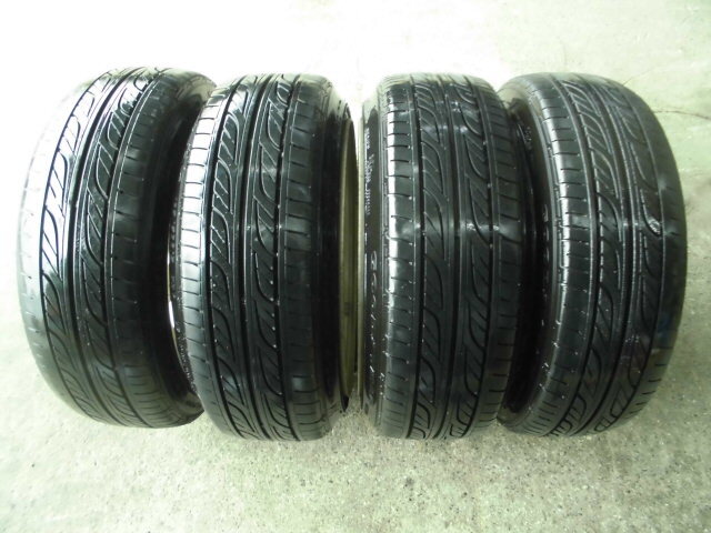 WORK EQUIP EQ3/N★165/50R15★PCD100 4H★5.5J +35&7J +32★ロードスター、スイフト、MR-S、マーチ！ワーク エクイップ バリ山４本セット_画像3