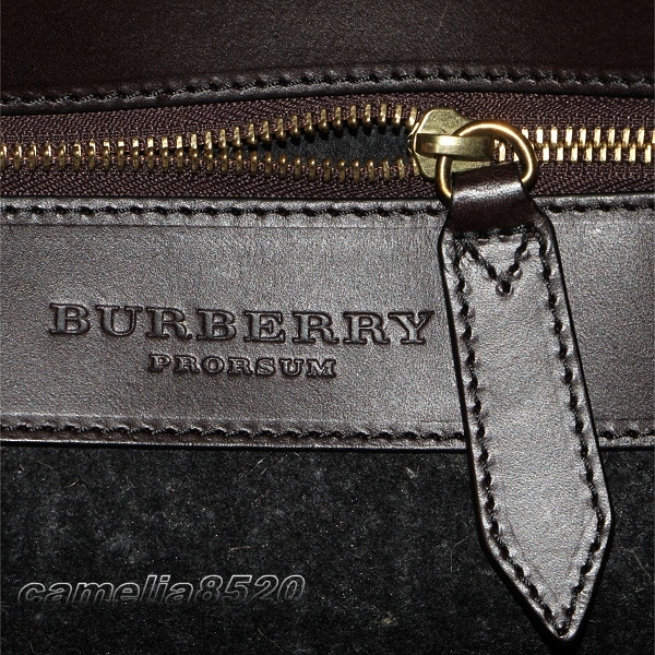バーバリー Burberry PRORSUM 旅行 大容量 トラベル バッグ ハンドバッグ ショルダー トート ボストン ウール グレー イタリア製 美品_画像4