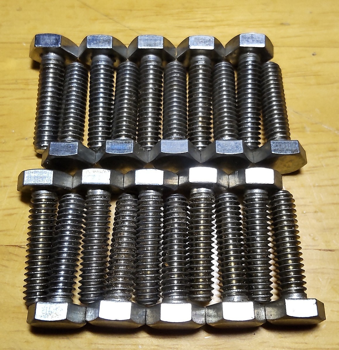 W1/4x25mm* hexagon head -inch bolt * stainless steel *20ps.@* new goods 
