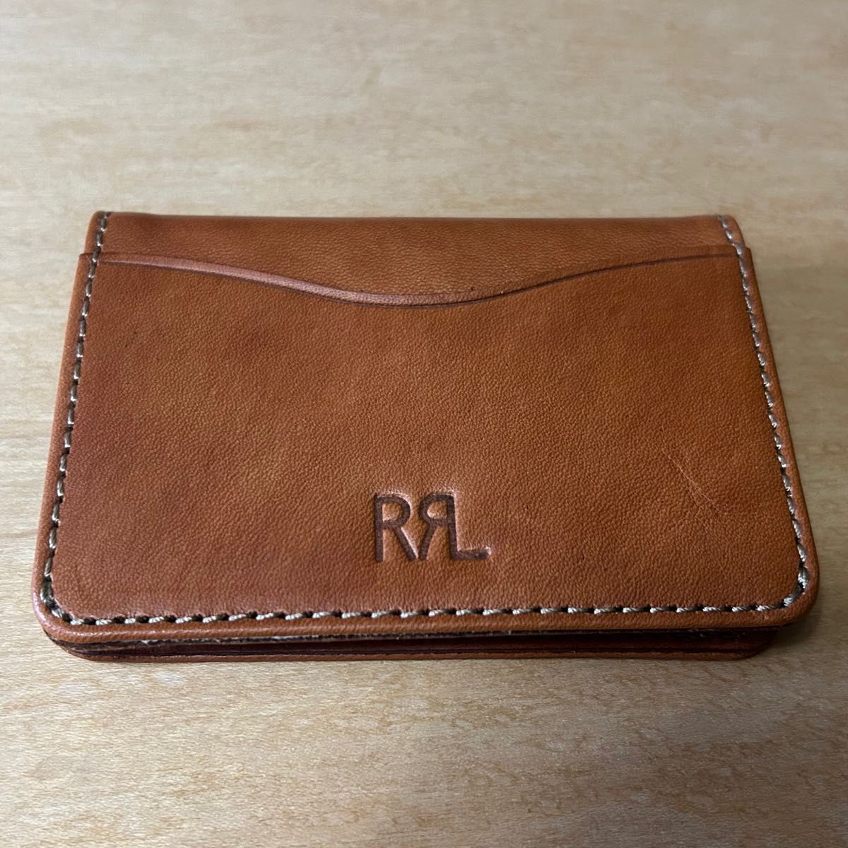 RRL ダブルアールエル レザーカードケース。 Ralph Lauren