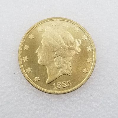 1円スタート 金貨 1885 ゴールドコイン アンティーク コイン 金コイン アメリカ レプリカ 392_画像1