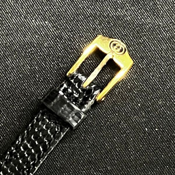 CCM808H GUCCI グッチ レディース腕時計 型押しレザーベルト クオーツ ゴールド系_画像4