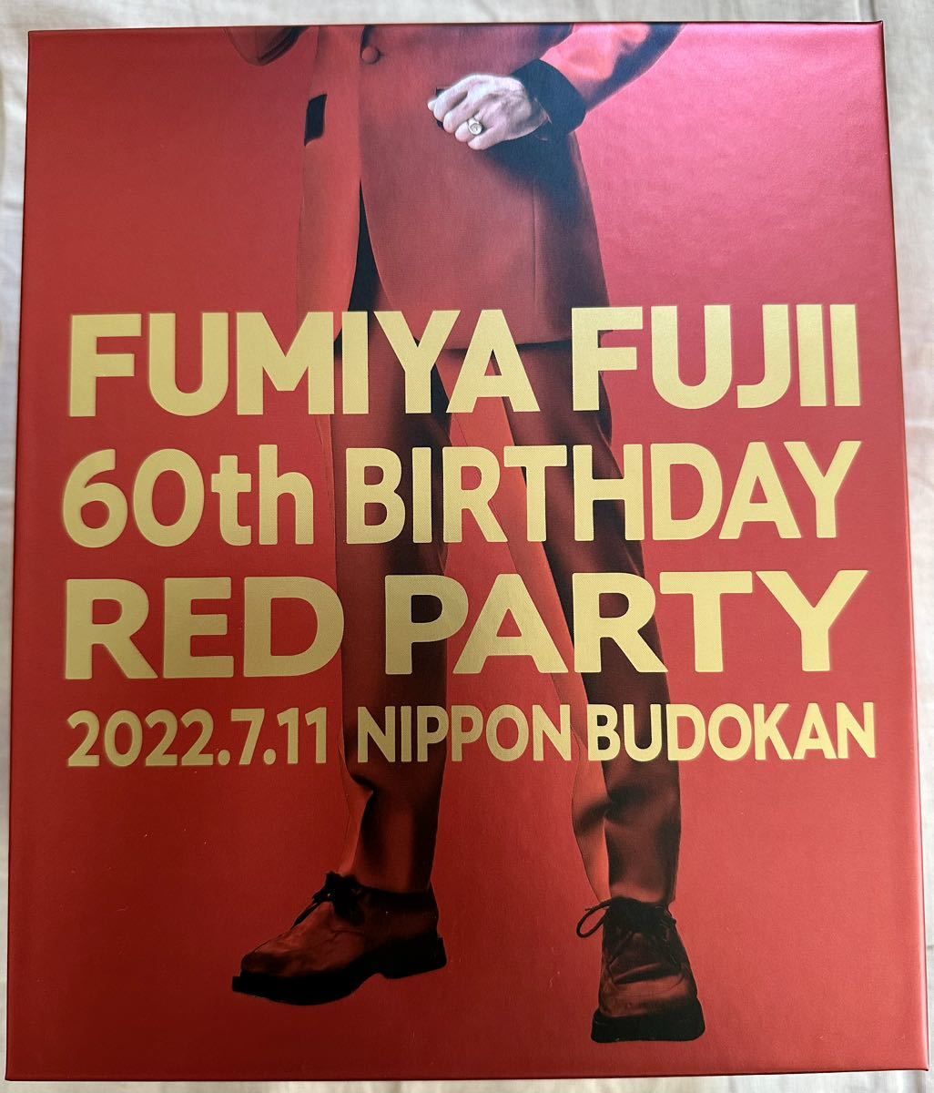 藤井フミヤ Blu-ray「60th BIRTHDAY RED PARTY」FF会員限定販売・フィギュア付 開封未使用品　日本武道館　ブルーレイ　直筆サイン_画像1