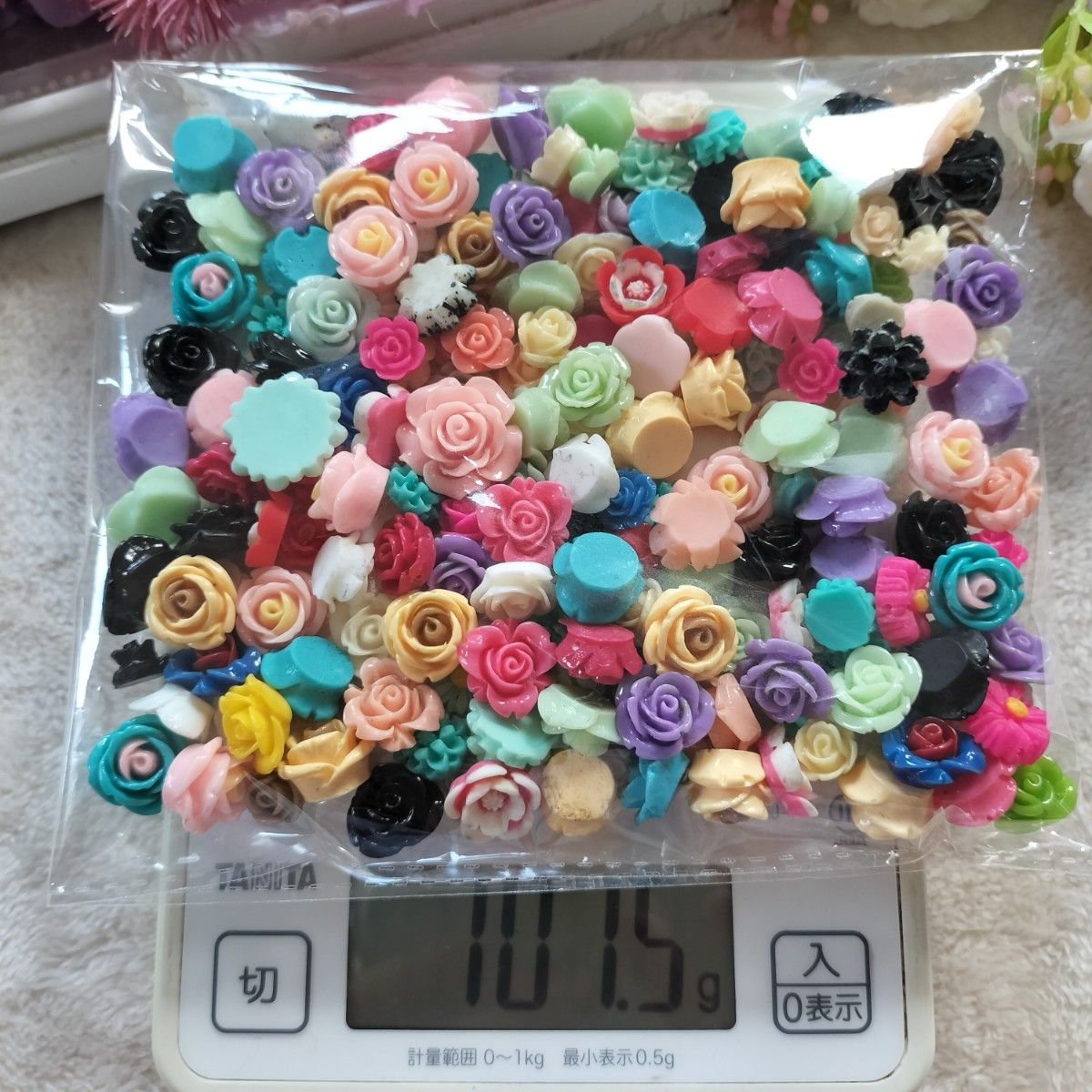 薔薇 デコパーツ　プラパーツ　ハンドメイド  材料　手作り　パーツ　バラ　お花1 姫デコ 手芸 素材 花 材料