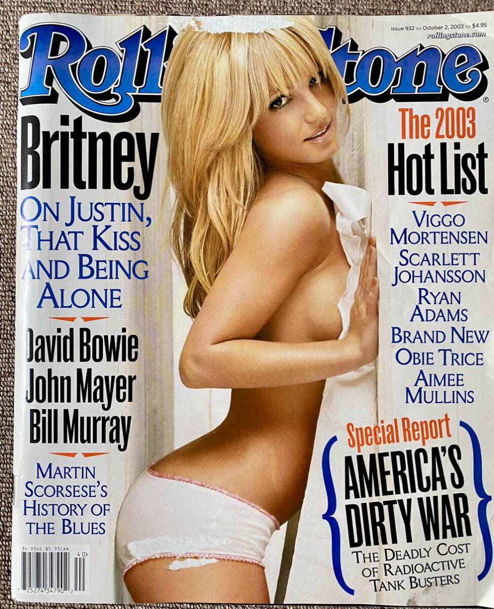 雑誌 ビンテージ Rolling Stone ローリングストーン 2003 秋 米誌 ブリトニー・スピアーズ デビッドボウイ ジョンメイヤーの画像1