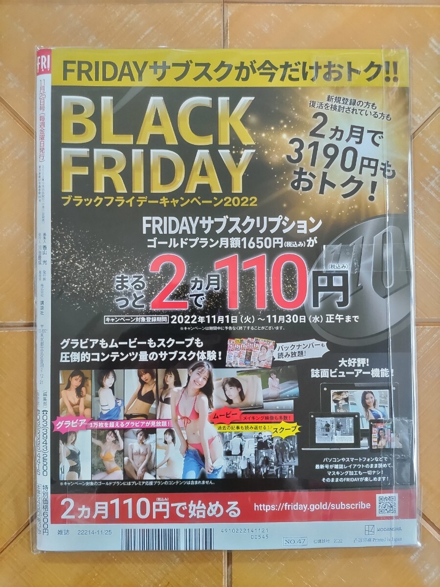 FRIDAY フライデー 2022年11月25日号・山田南実　特別付録DVD・菊地姫奈・大和田南那・吉田あかり・いけちゃん・尾崎明日香_画像5