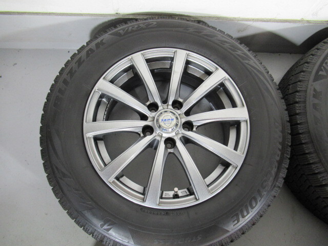  激安即決 中古スタッドレス＆ホイール4本セット BS BLIZZAK VRX2 215/65R16 98Q 2019年製 ZACK 16×6.5J 114.3-5H+38 アルファード Y00067_215/65R16 98Q 2019年製