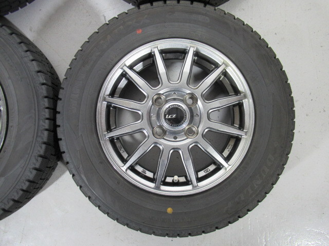 ★激安即決★ 中古スタッドレス＆ホイール 4本セット WINTERMAXX WM02 145/80R13 75Q 2022年製 13×4.00B 100/4H+43 67Φ タント Y00076_画像5