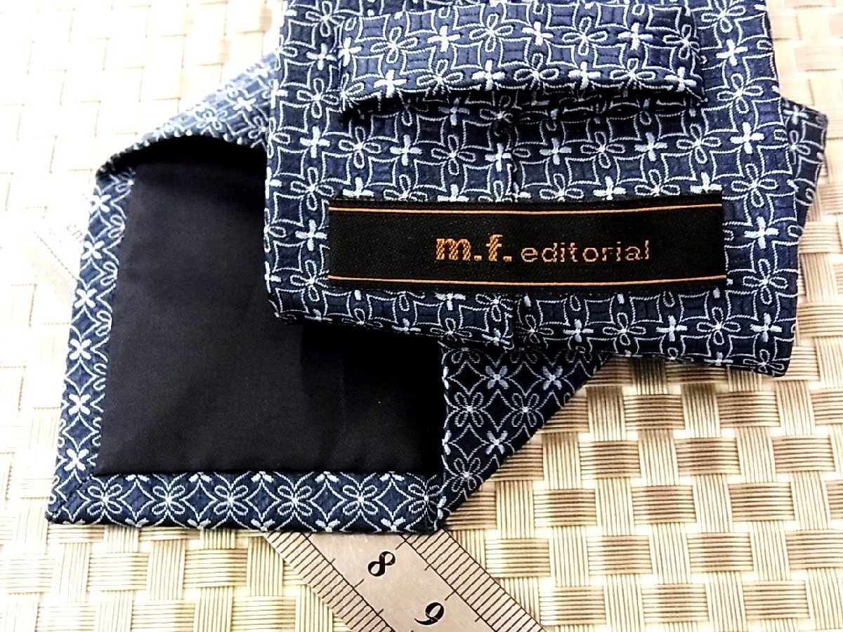 ♪1504S♪新品【刺繍 花 小花 柄】エムエフエディトリアル【m.f.editorial】ネクタイ_画像2