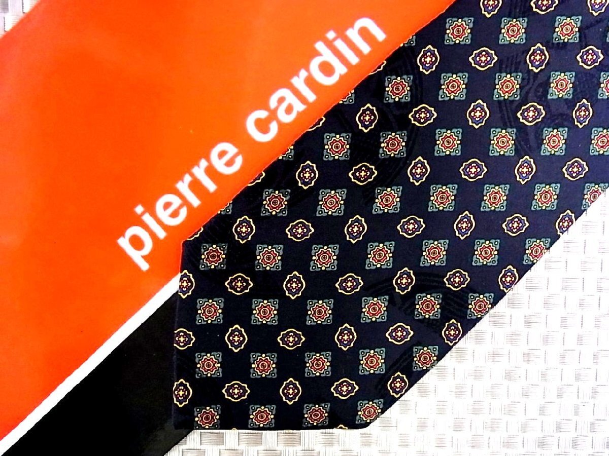 ♪1716S♪新品【花 デザイン 柄】ピエールカルダン【pierre cardin】ネクタイ_画像1