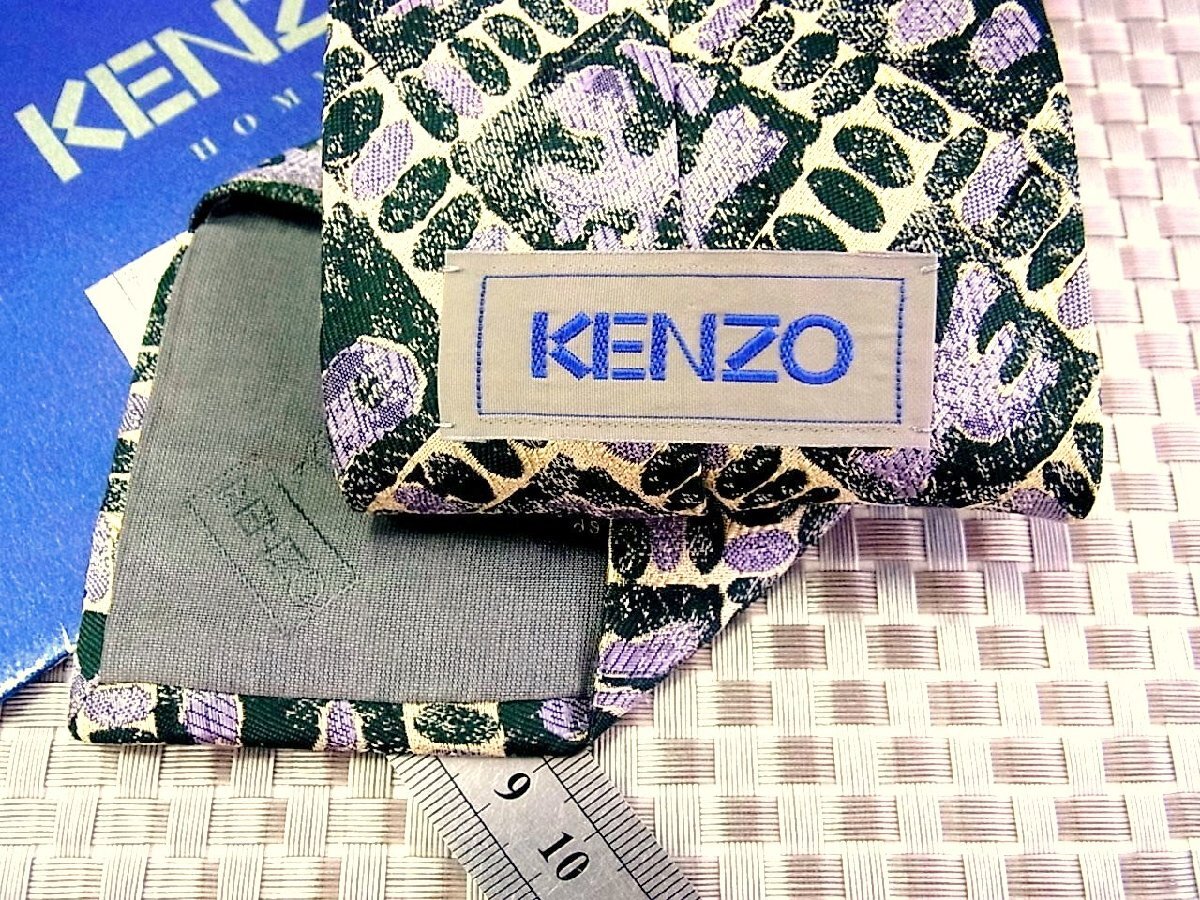 ♪33790D♪状態並品【刺繍 アート デザイン 柄】ケンゾー【KENZO】ネクタイ_画像2