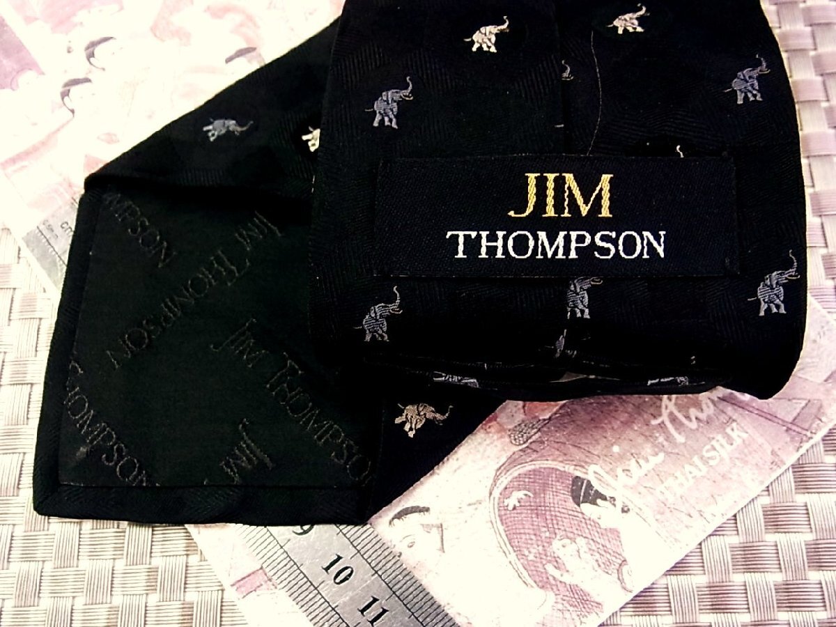 !33820D! condition staple product [ embroidery . elephant animal pattern ] Jim Thompson [JIM THOMPSON] necktie 