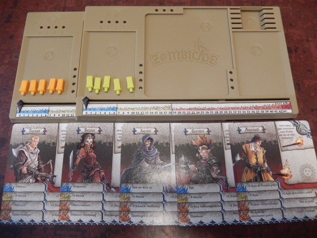 ★Zombicide ゾンビサイド 追加サバイバー用 ダッシュボード ２枚セット　（ミニチュア ボードゲーム Ｄ＆Ｄ マッシヴ・ダークネス）_全部です