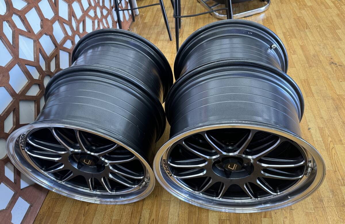 希少性 ！！！Cosmis Racing XT-206R グロスガンメタル 機械加工リップ付き 18x9.5(+41)5x100 BRZ FT86 プリウスの画像9