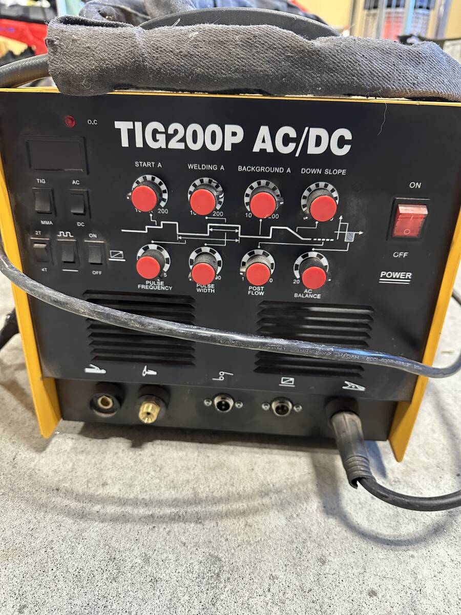 交流.直流インバーターTIG溶接機　TIG200P 中古激安スタート　ステン.アルミ.その他金属OK_画像1