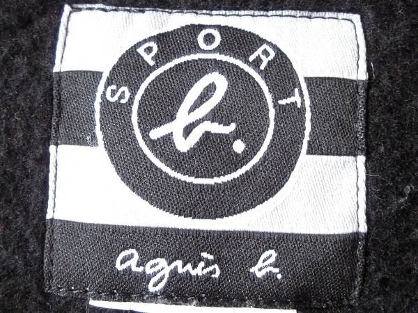  редкий Vintage agnes b. SPORT Agnes B спорт Logo принт bai цвет переключатель тренировочный футболка черный серый 