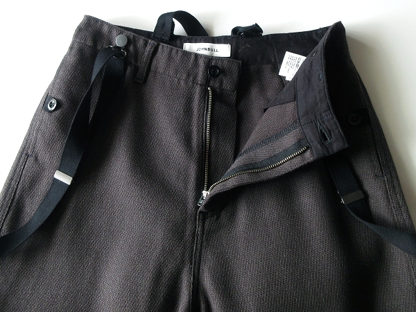 未使用 極美品 JOHNBULL ジョンブル 19AW MILITARY SUSPENDER PANTS サスペンダー付 ミリタリーパンツ M 日本製 ドゥーズィエムクラス取扱_画像6