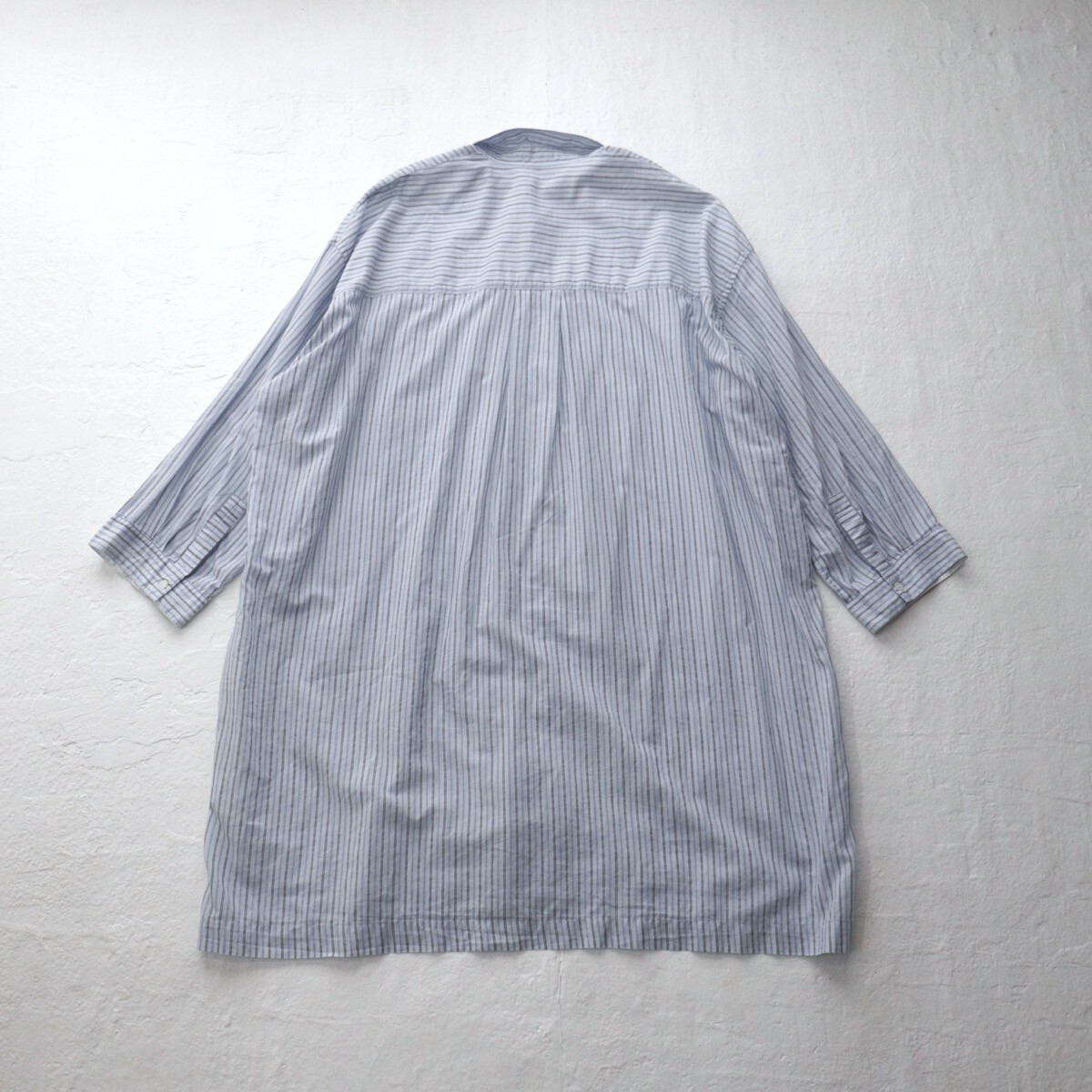 [ prompt decision ] beautiful goods *3.3 ten thousand GALERIE VIEl silk cotton! easy shirt One-piece blue ( Galerie Vie )