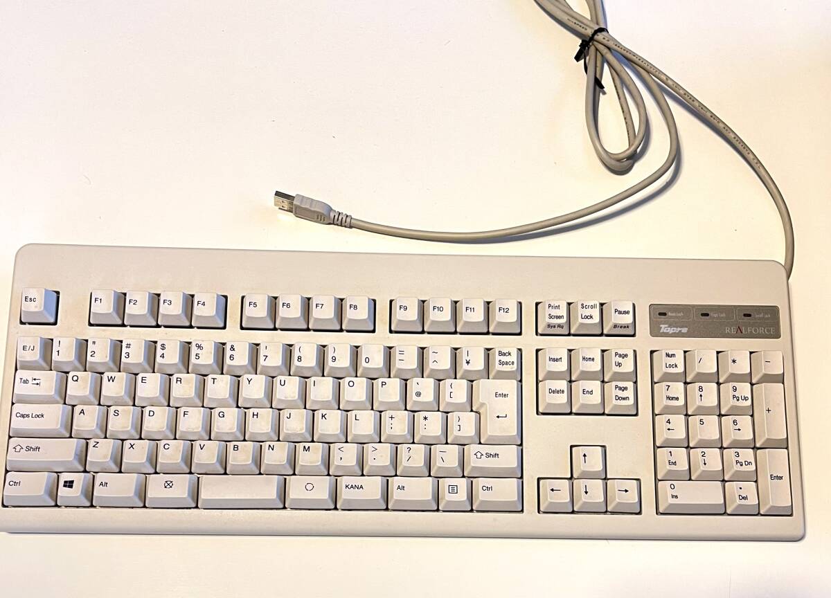 ☆☆Topre 東プレ REALFORCE リアルフォース 108U-H XE0100 USB 完動品☆☆_画像1