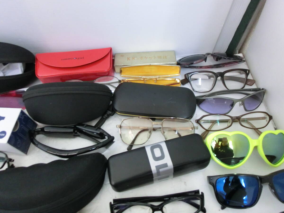 DM916* approximately 70 piece and more * glasses * sunglasses * frame * together *POLIS RayBan LONGSHAMP JiNS Zoff Manhattan etc. * large amount *100