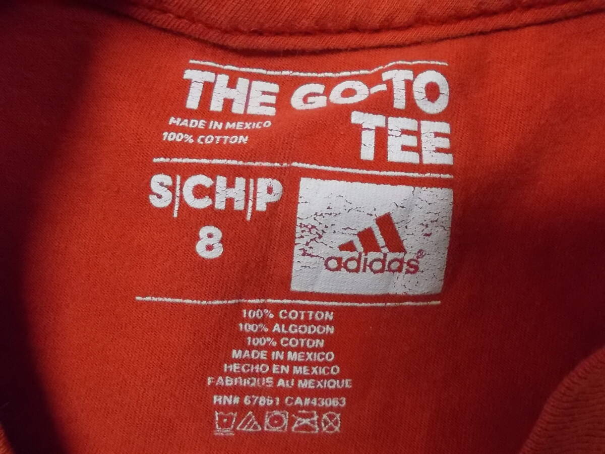 a914◆adidas THE GO-TO TEE 半袖Tシャツ◆アディダス キッズ サイズS 赤 NBA GRIFFIN #32 子供服 綿100％ ゆうパケット発送 6C_画像5