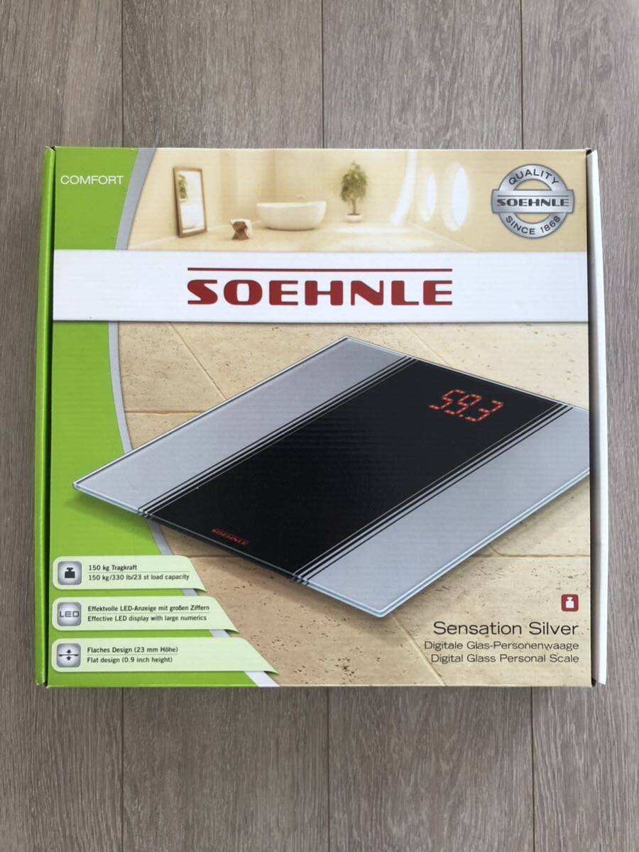 SOEHNLE ツェーンレ デジタル 体重計　ヘルスメーター　ドイツブランド　デザイン家電　送料無料_画像1
