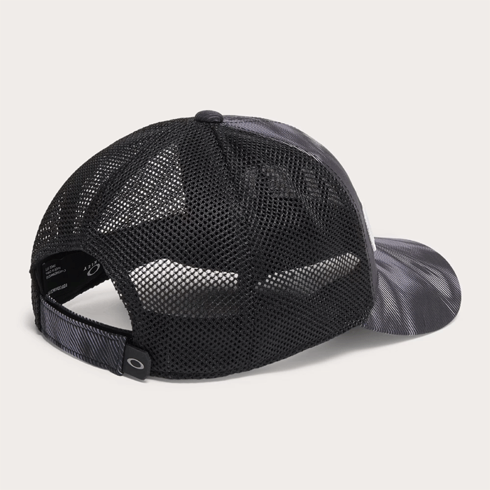 【定価4,620円】オークリー ゴルフ キャップ (FOS901718-00G Black Print) Oakley Mesh Cap 24.0 新品値札付 2024新作【OAKLEY正規品】の画像2