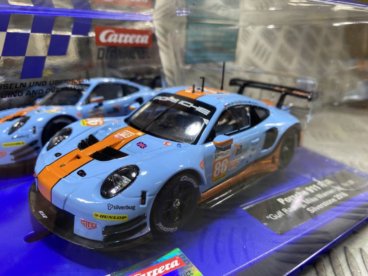 1/32 Carrera 20032019 Porsche 911 RSR Gulf Silverstone 2018 スロットカー _画像1