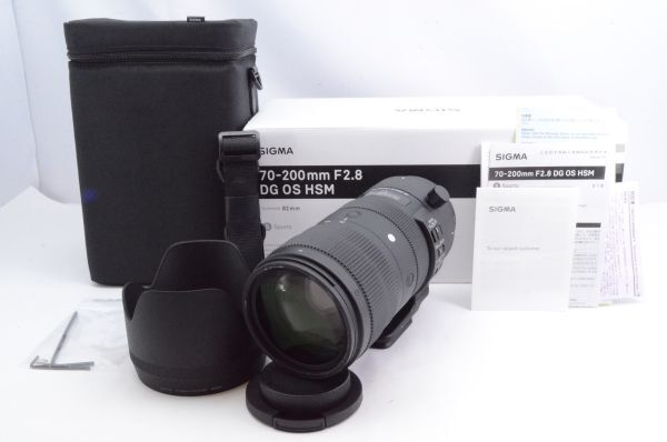 極上美品★SIGMA シグマ Sports 70-200mm F5-6.3 DG OS HSM キャノン Canon EFマウント用 フルサイズ対応 望遠ズームレンズ★元箱付き 3029