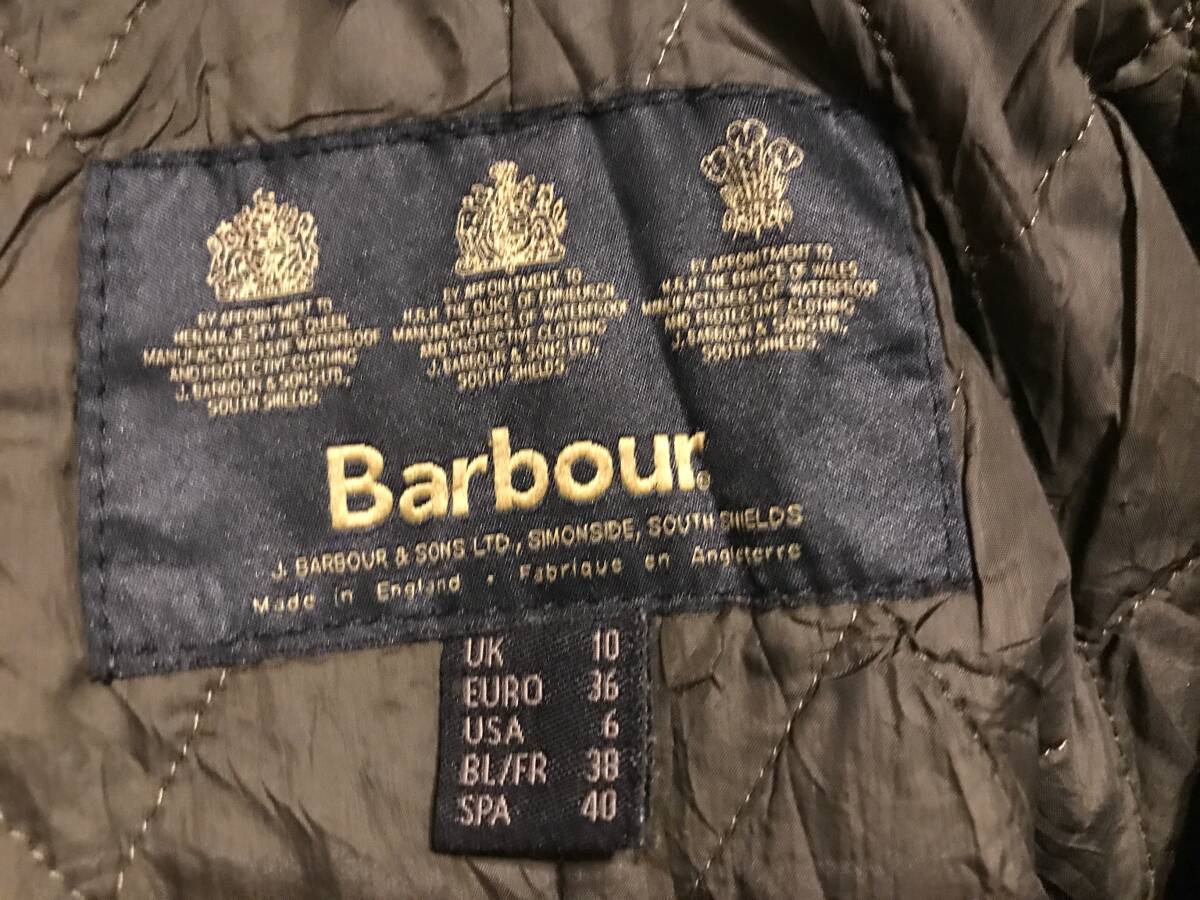 Barbour バブアー製オイルドジャケット　カーキ　状態良い　（肩幅39、身幅51、袖丈58、着丈69）　2000年製造のmade in England製_画像3