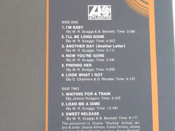 Y 13-53 LP レコード ATLANTIC ボブ スキャッグス BOZ SCAGGS K40419 ブルースロック 全9曲_画像7