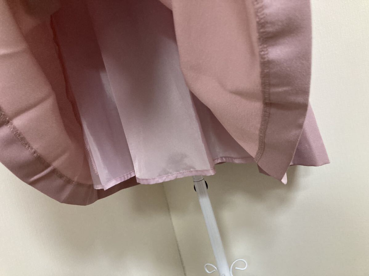 アクシーズファム☆ビジュー飾り袖付きレースフレアドレス、ワンピース☆紙タグ付き新品　淡ピンク_画像6