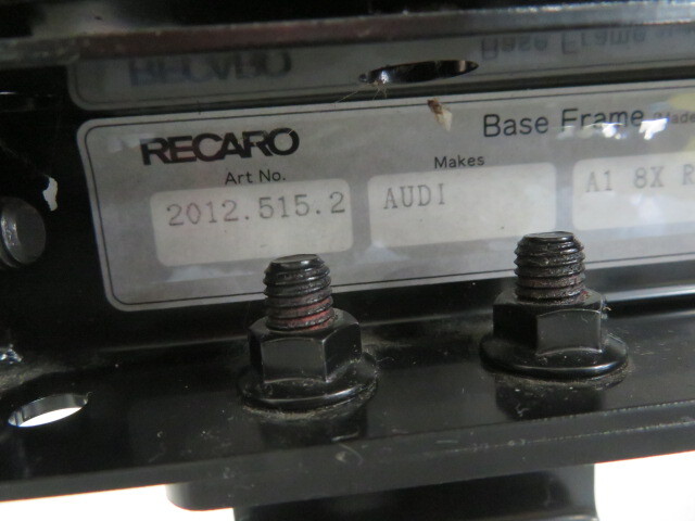 RECARO レカロ A18XR アウディ用　セミバケ セミバケット シートレール_画像8