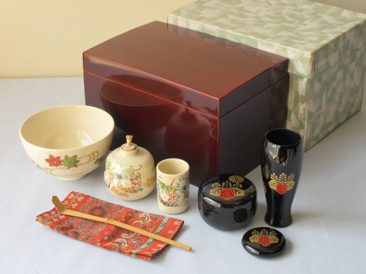 茶道具 利休茶箱揃い 茶道具 - 工芸品