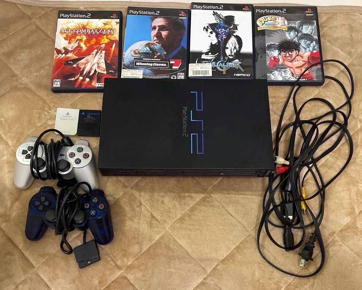 PS2 本体 SCPH-50000 動作確認済み デュアルショック2 2個付き PS2 本体 SCPH-50000 動作確認済み デュアルショック2 2個付き