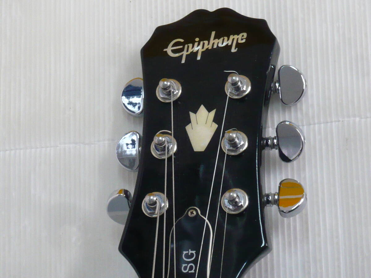 静/Epiphone/エピフォン/エレキギター/SG/UC07054300/楽器/演奏/ミュージック/インテリア/動作未確認★S-4273★_画像4