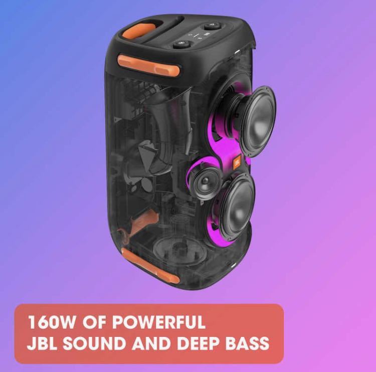 【新品】JBL　Bluetoothスピーカー ブラック 防水 　JBLPARTYBOX110_画像8