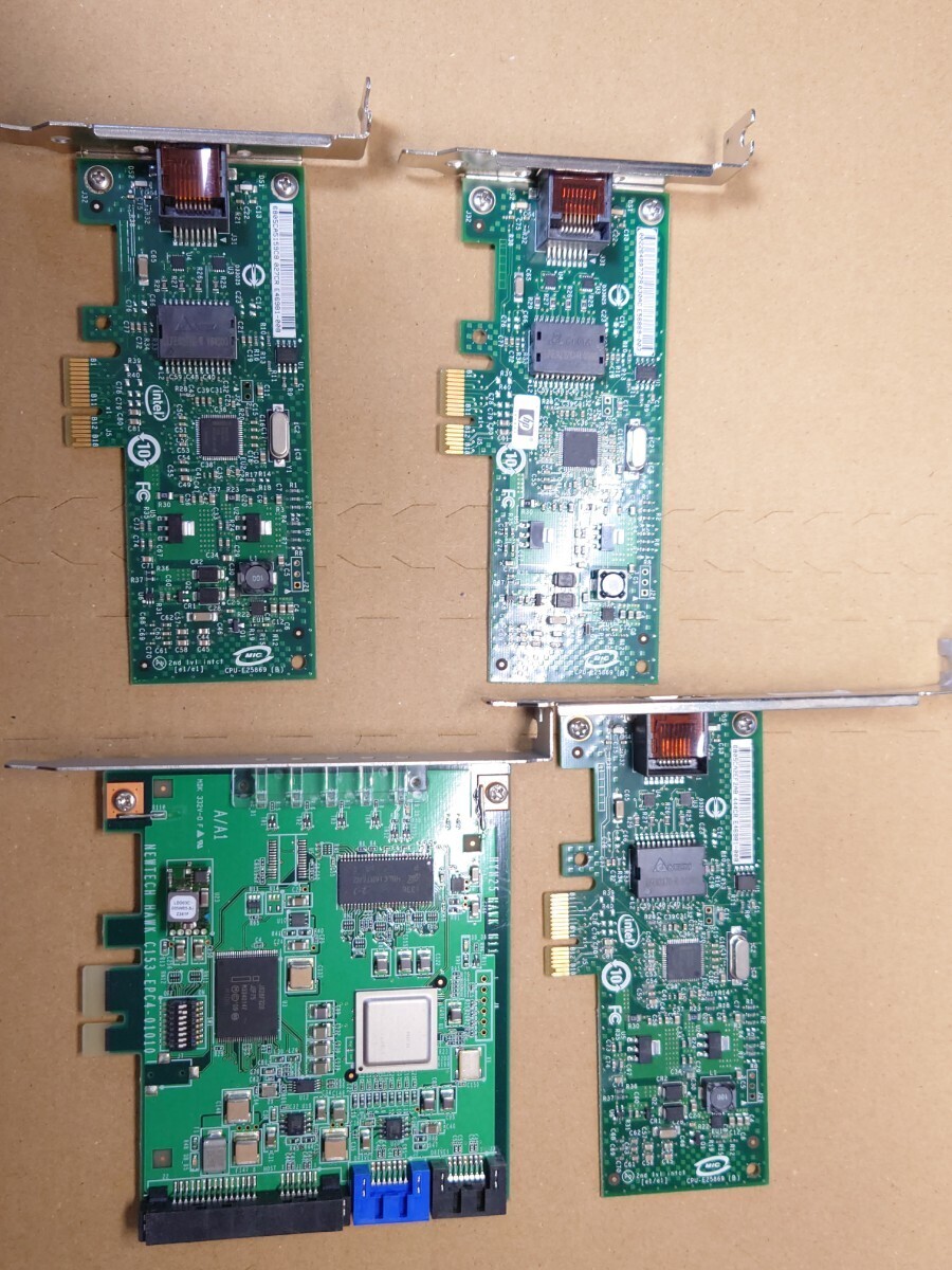 Intel Gigabit CT Desktop Adapter 3点 + SATAミラーリングカードの画像1
