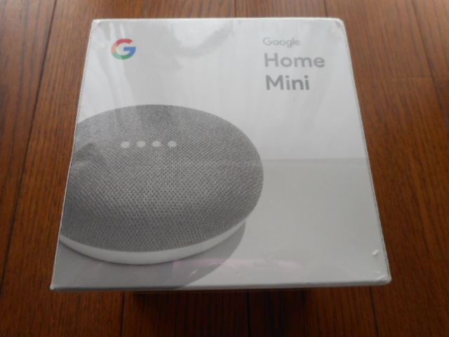 Google　GOOGLE HOME MINI　チャコール　スマートスピーカー　未開封_画像1