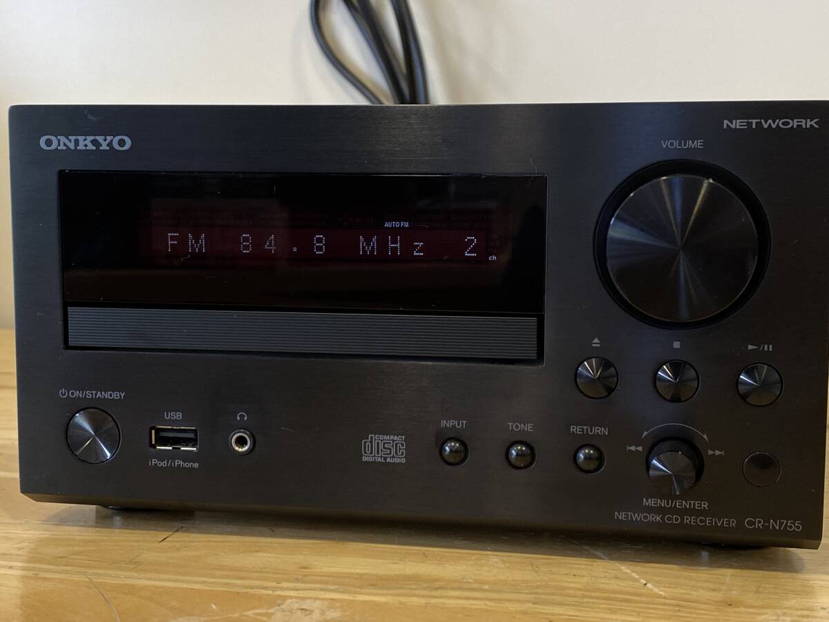 ★☆オンキョー ONKYO CR-N755 ネットワークCDレシーバー 中古品☆★_画像2