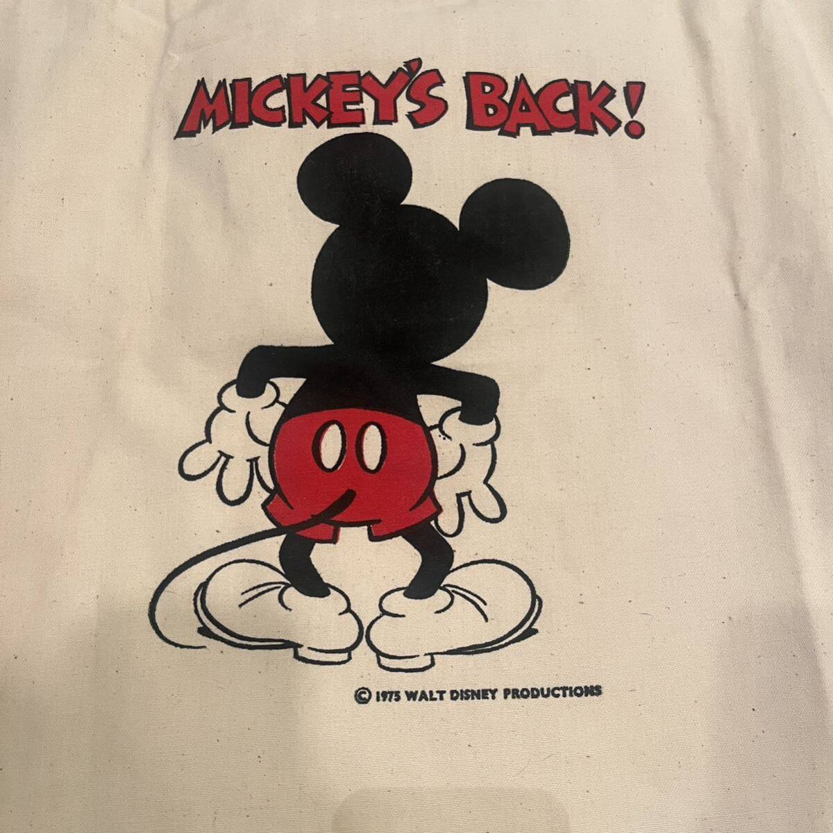 ビンテージ　ミッキー　マウス　トートバック エコバッグ リュック　デッドストック　古着　USA Disney Mickey