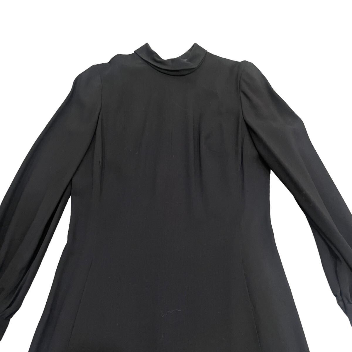 ビンテージ　ワンピース　60’s リトルブラックドレス　黒 長袖 古着　ビジュー　ビーズ　フリンジ　バービー　60年代