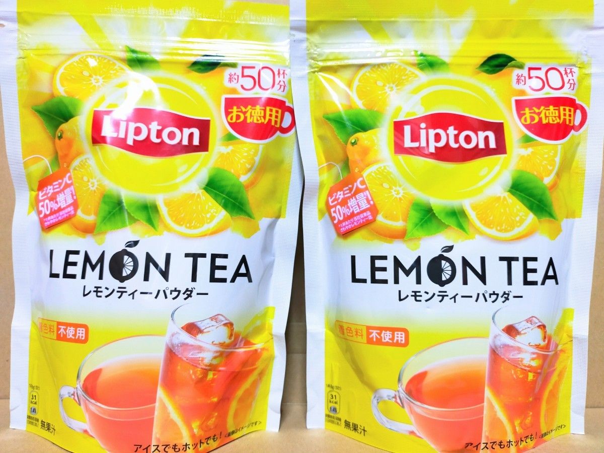 Lipton リプトン レモンティーパウダー 400gパウチ(50杯分)×2袋 計800g(100杯分) 紅茶 ティーパウダー