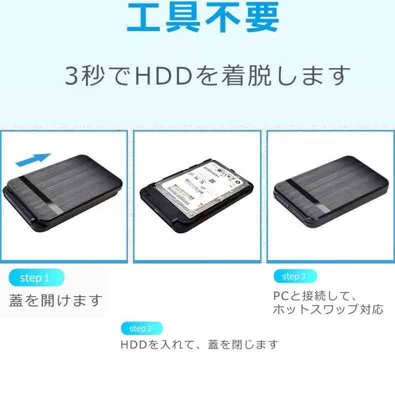 Type-C3.0 2.5インチ ケース Type-C HDD/SSDケース_画像6