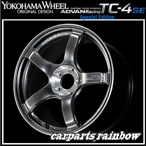 ★YOKOHAMA WHEEL ADVAN Racing TC-4 Special Edition forJaoaneseCars 18×8.5J 5/114.3 +37★HBC/ハイパーブラック★新品 1本価格★_画像1