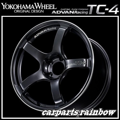 ★YOKOHAMA WHEEL ADVAN Racing TC-4 forJaoaneseCars 18×9.5J 5/120 +45★GMR/レーシングガンメタリック★新品 4本価格★_画像1